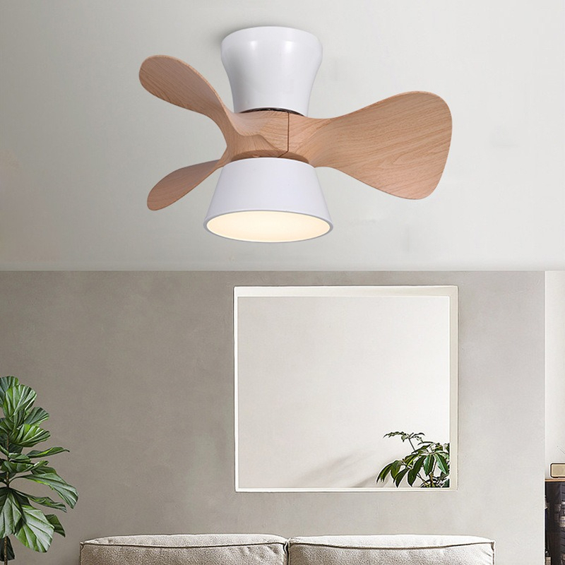 Interior Design Remote - Nordischer Minimalistischer Stil Schlafzimmer/Wohnzimmer Acryl-Deckenventilator mit