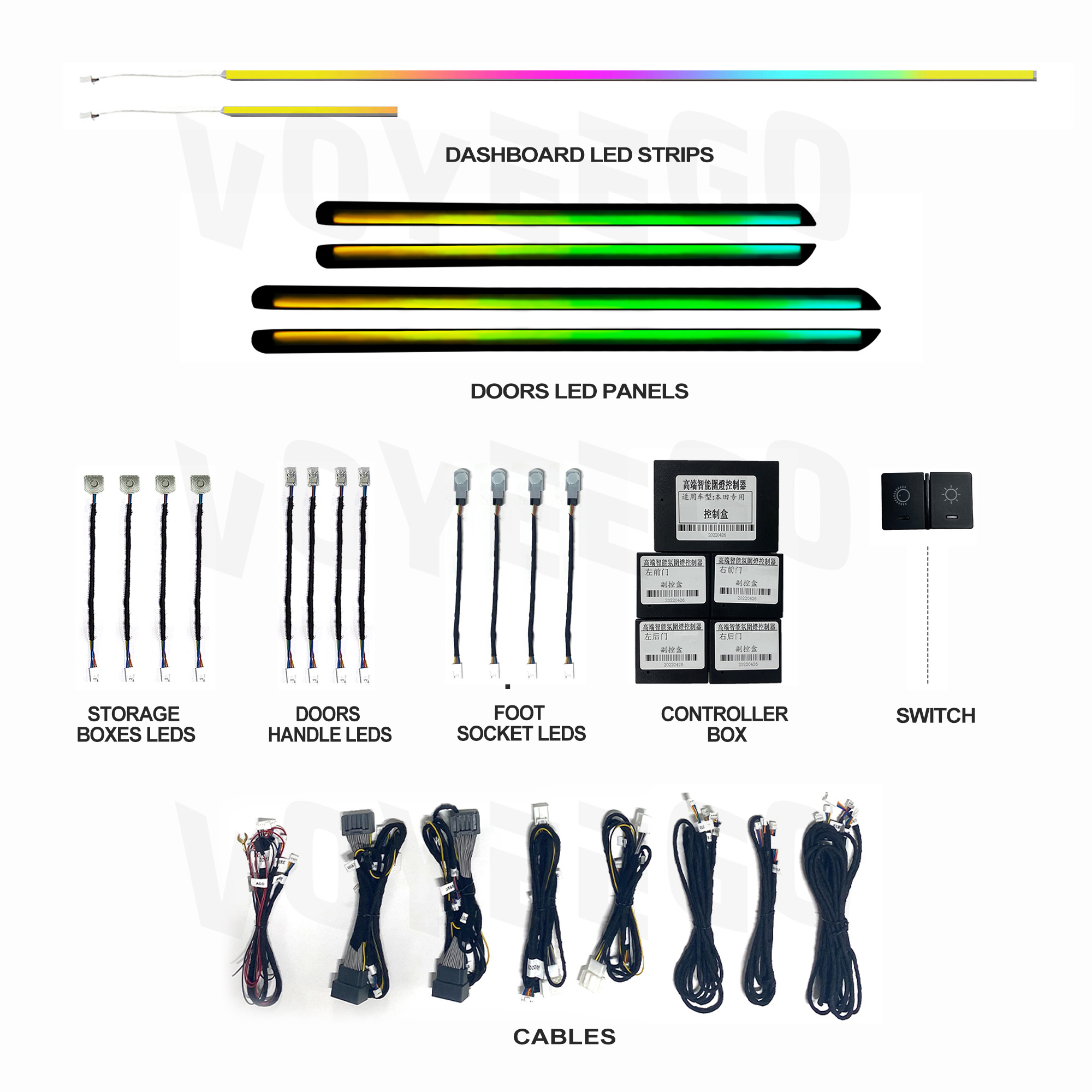 Automotive LED-Lichtleiste für – Interior Design Remote Bewertung und Preis