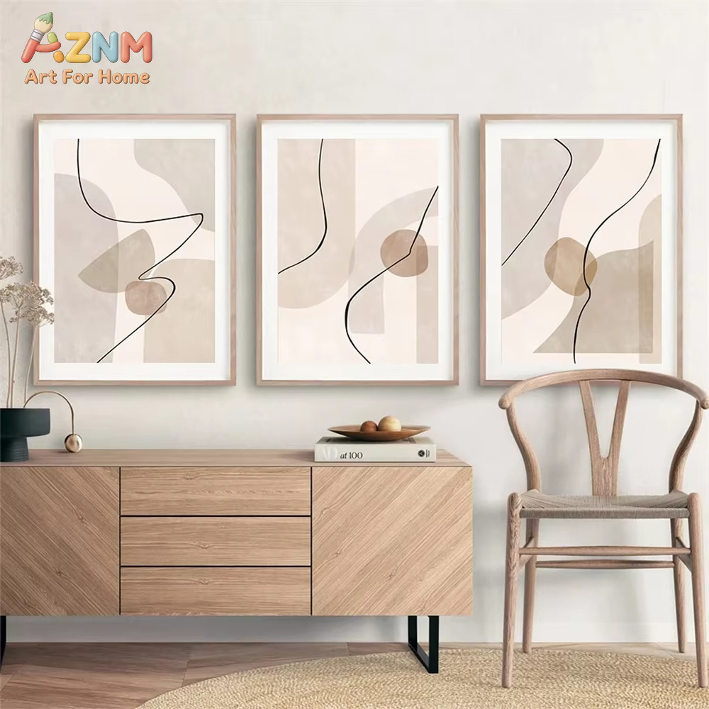 Abstrakte beige geometrische L – Interior Design Apartment Bewertung und Preis