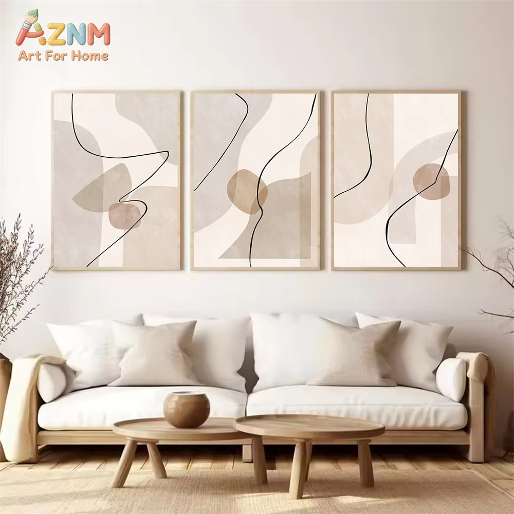 Abstrakte beige geometrische L – Interior Design Apartment Bewertung und Preis