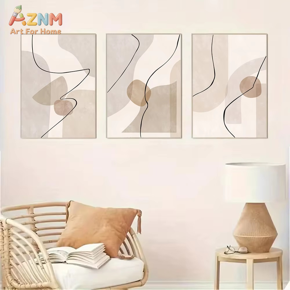 Abstrakte beige geometrische L – Interior Design Apartment Bewertung und Preis