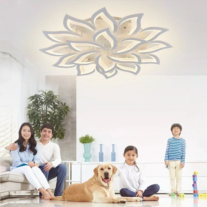 Designer LED Blütenblatt Kronl – Interior Design Remote Bewertung und Preis