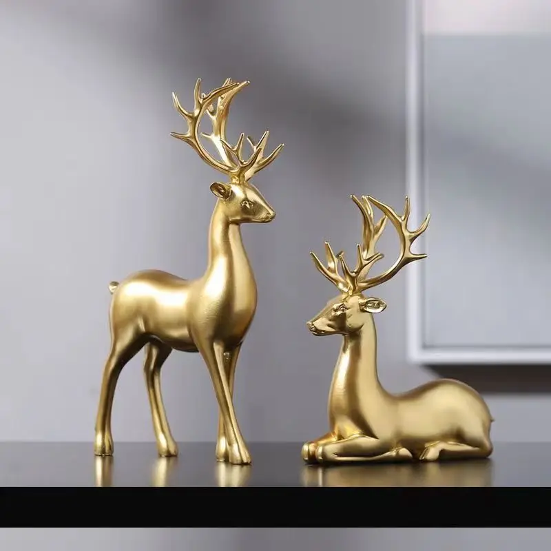 Hirschstatue, stehend und sitz – Interior Design Apartment Bewertung und Preis