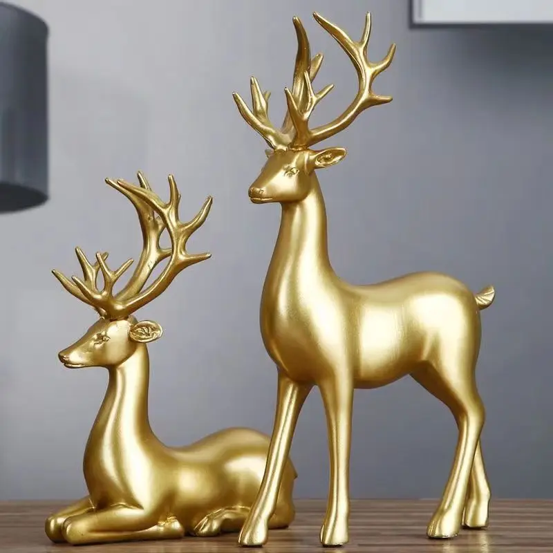 Hirschstatue, stehend und sitz – Interior Design Apartment Bewertung und Preis