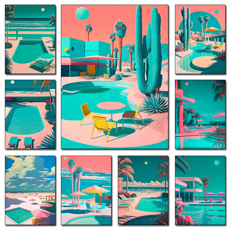 Retro-futuristisches Strandlan – Interior Design Apartment Bewertung und Preis